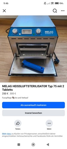 Melag sterilisator - sterilisator, 75